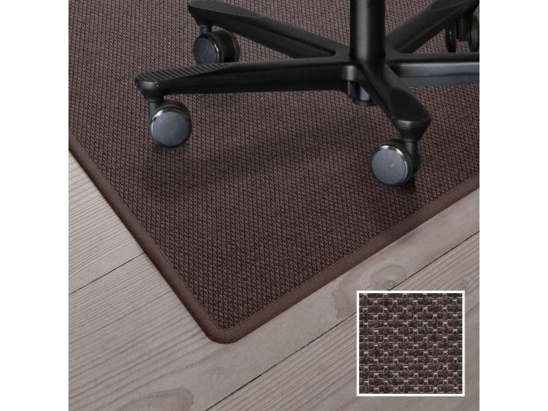 Stuhlunterlage 180X120 Teppich - Mocca