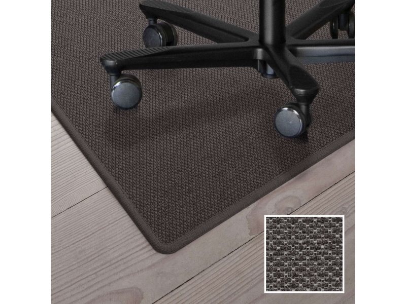 Stoleunderlag 200x140 i tæppe - Antracit