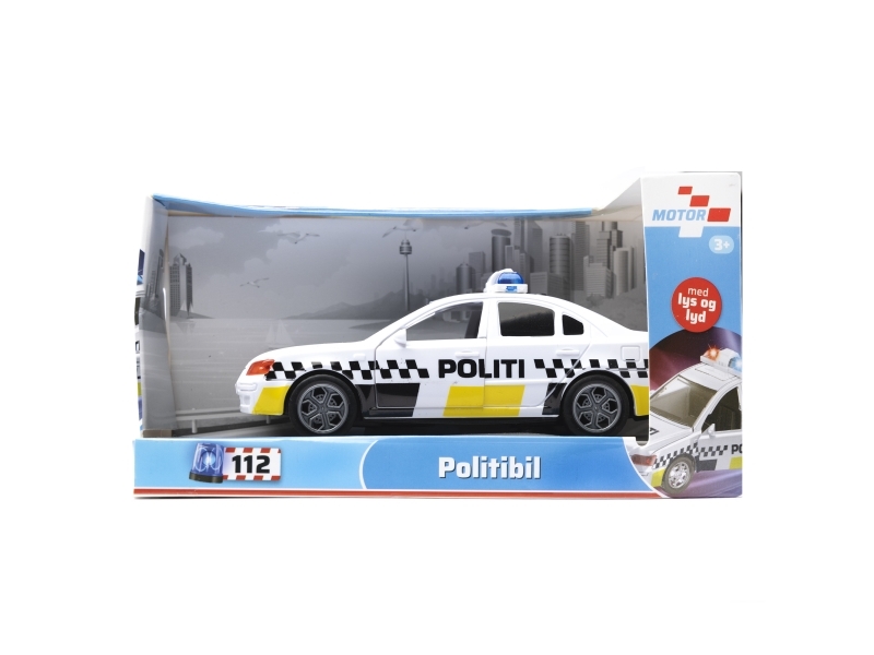 Impulse Toys Politibil 13.5cm m/lys og lyd