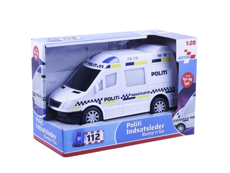 Impulse Toys Politilegetøjsbil med Lys og Lyd - 1:20, 3+år