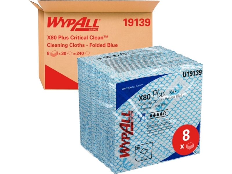 Industritork, Kimberly-Clark Wypall X80, 35,5x35,5 cm
