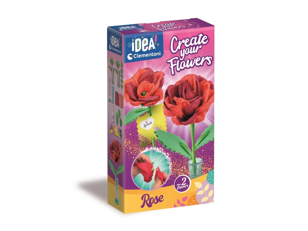 Clementoni - Idea - Create Your Flowers - Diy Blomster - Rose