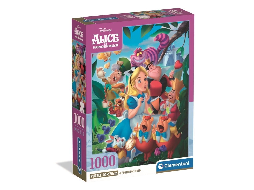 Clementoni Puslespil Hqc Disney Alice In Wonderland, 1000 Brikker
