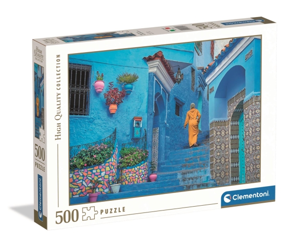 Clementoni Puslespil Hqc Blue Street Of Chefchaouen 2026, 500 Brikker