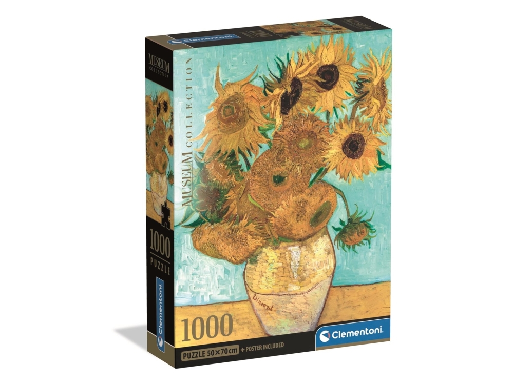 Puzzle „Museum Sunflowers“ – Compact Box, 1000 Teile