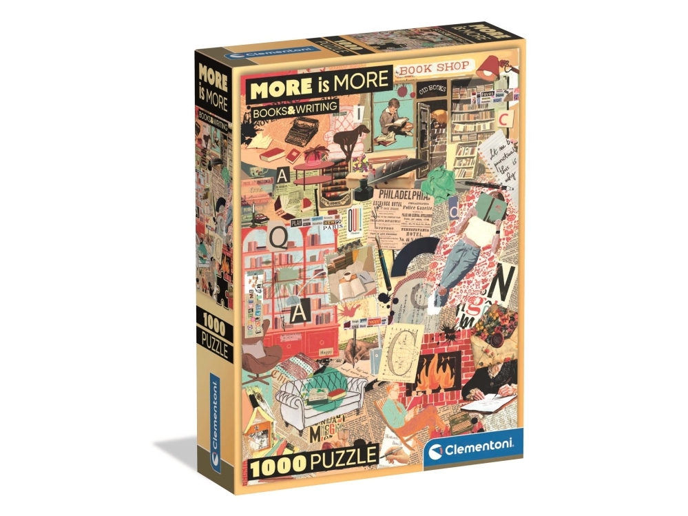 Puslespil More Is More - Books&Writing, 1000 Brikker