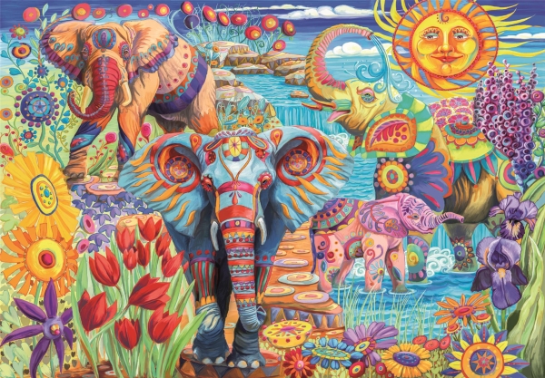 Clementoni Puslespil Hqc Elephant's Carnival, 500 Brikker