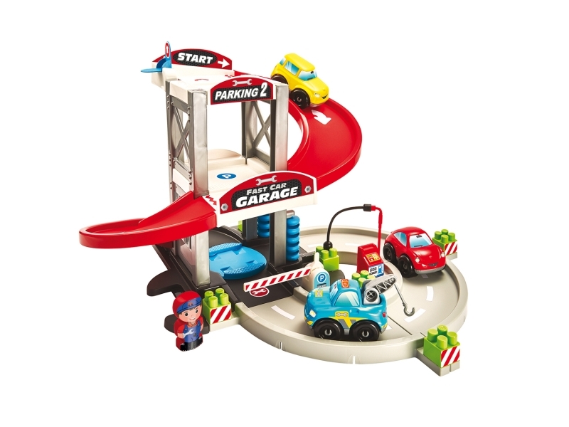 Garage Mit Fahrzeugen & Figuren
