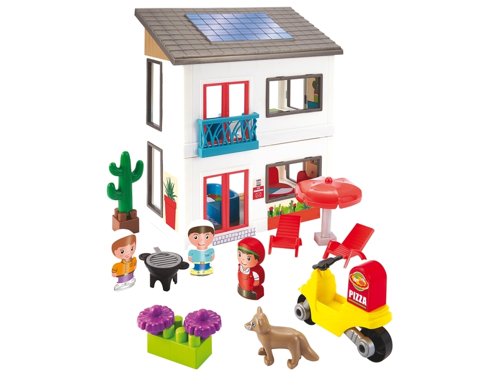 Modernes Haus M. 56 Teilen & Figuren