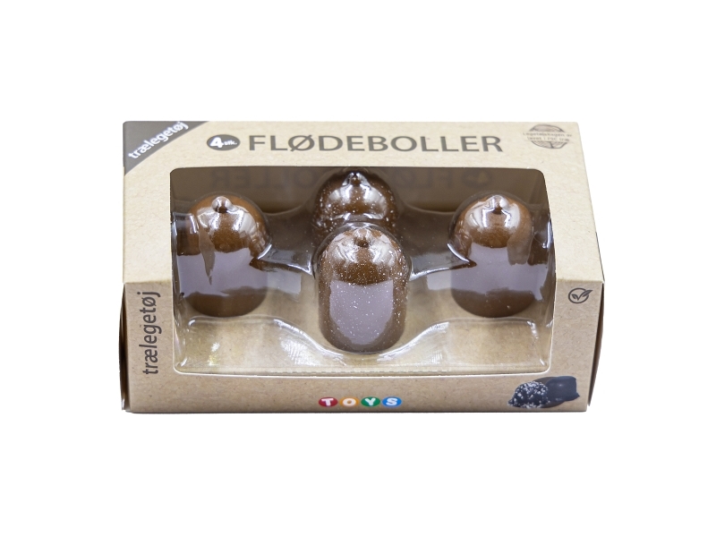Danske Kager - Flødeboller 4Stk