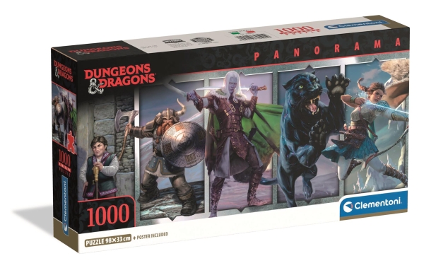 Puslespil Panorama Hqc Dungeons & Dragons, 1000 Brikker
