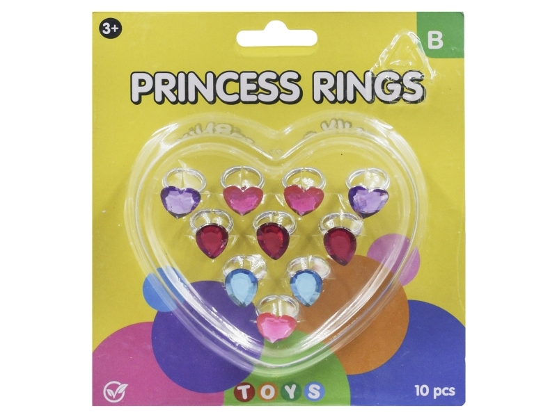 Princess Rings 10Pcs
