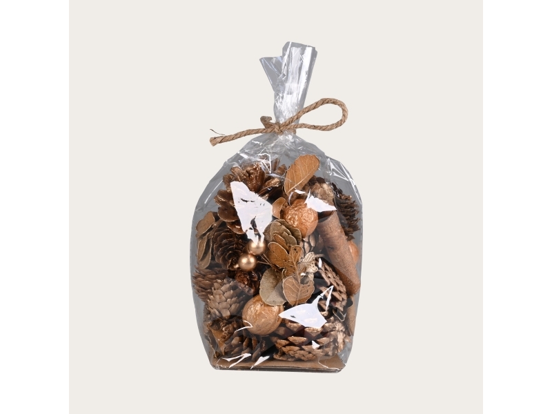 Det Gamle Apotek Deco Bag , H 11cm, B 11cm, D 14cm, Hvid