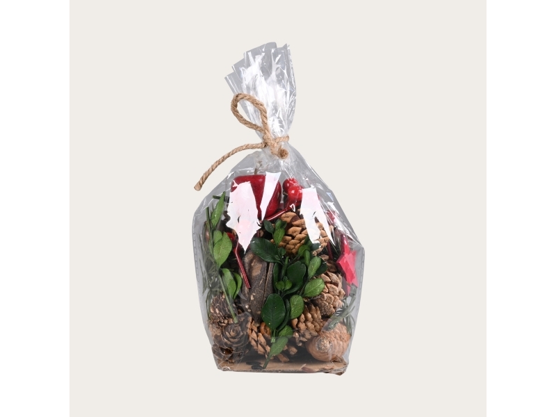Det Gamle Apotek Deco Bag , H 11cm, B 11cm, D 13cm, Sølvfarvet
