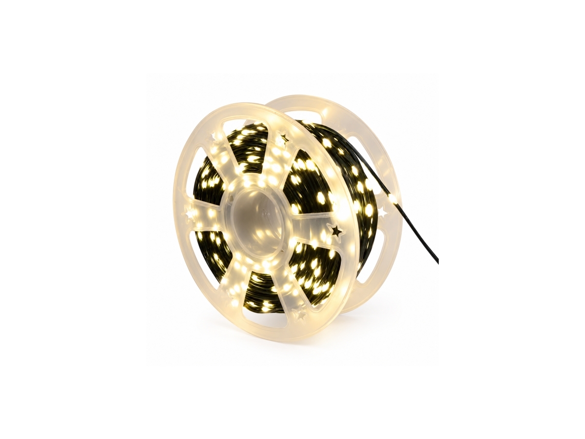 Det Gamle Apotek Lyskæde m. 3000LED, L149,95M, Mørkegrøn