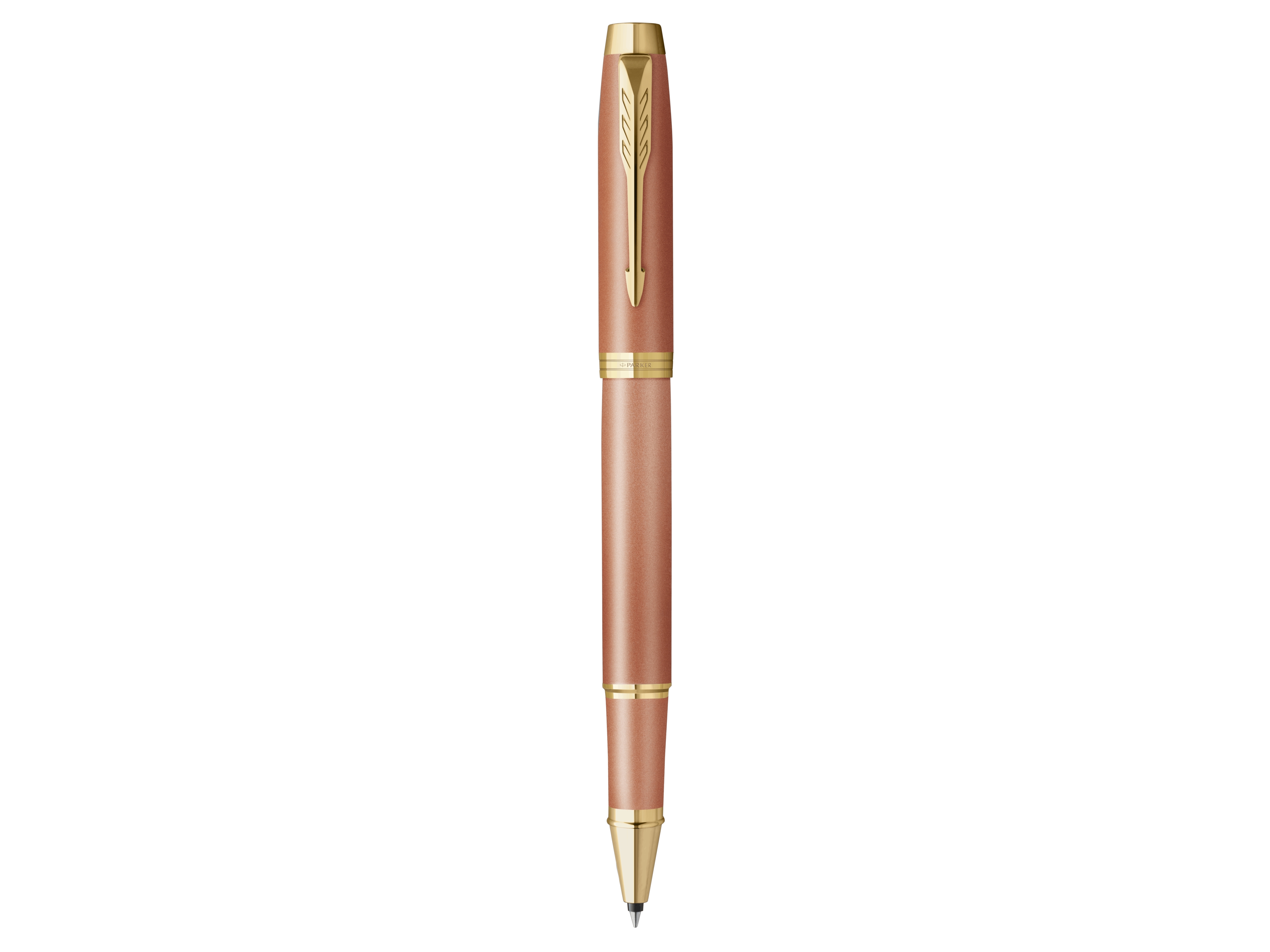Parker Im Writing Rituals, Anklippbarer Versenkbarer Stift, Orange, Messing, Lack, Medium, Geschenkbox