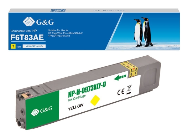G&G Kompatibel Mit Hp 973X/ F6t83ae Xl-Druckerpatrone Gelb, Gelb, 110 Ml, 1 Stück(E), 7000 Seiten, Einzelpackung