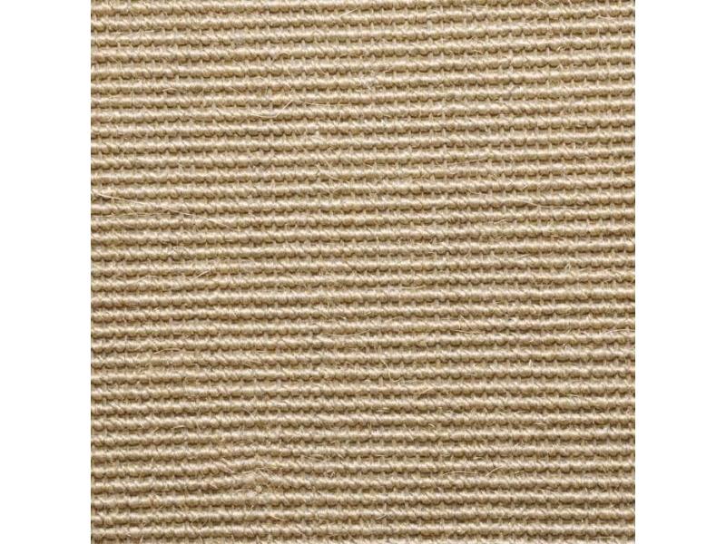 Rundt tæppe Ø 160, Sisal Boucle', lys natur