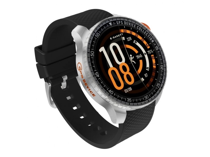 Garett COMPASS 48 mm smartklocka Orange/Silver