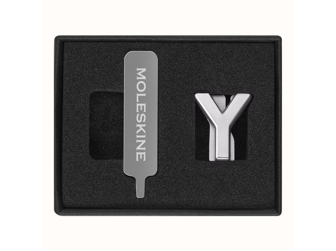 Moleskine Anstecknadel Moleskine Y, Silbern
