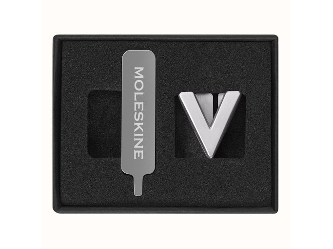 Moleskine Pins V Sølv