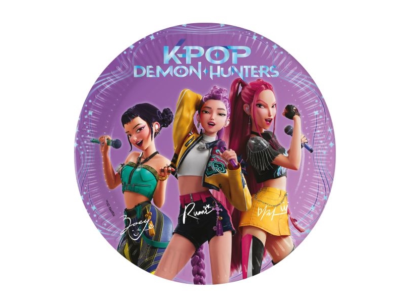 Decorata Party Paptallerkner - 8-pak - 19,5 cm - K-pop Demon Hun
