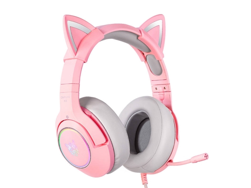 Onikuma K9 Pink Rgb Gaming-Headset