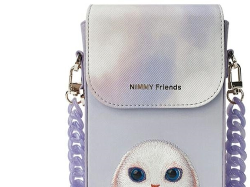 Nimmy Big Eyed Pet 2.0 Telefonpung – Kanin – Lilla
