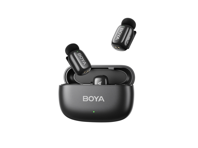 Boya Trådløs Mikrofon Mini 2-01 Lightning/Usb-C, Mat Sort