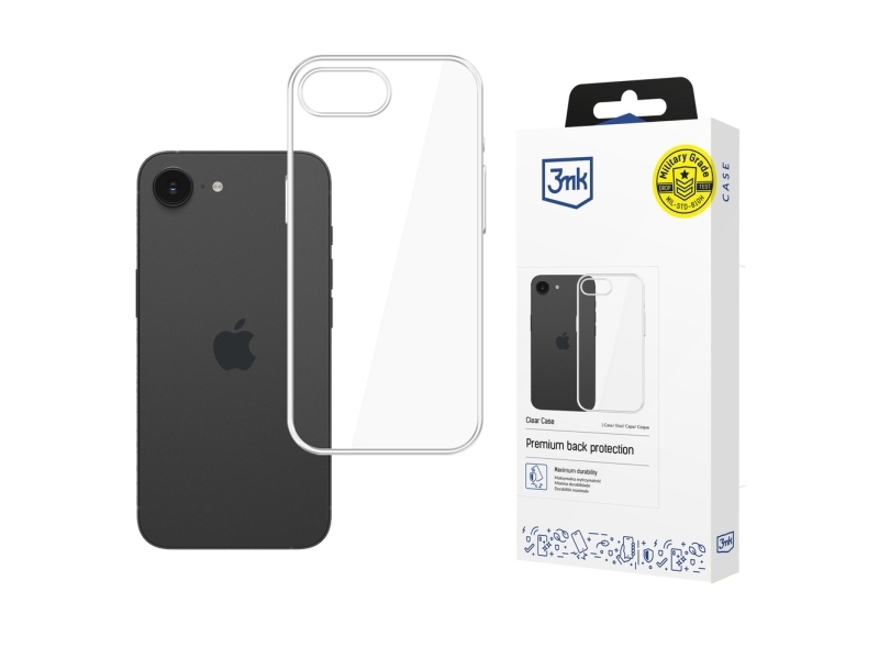 3Mk Clear Case Til Apple Iphone 16E - Gennemsigtig