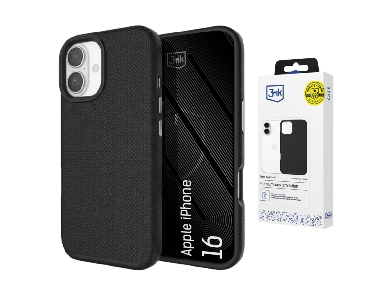 3Mk Fortis Magcase Til Iphone 16 - Sort