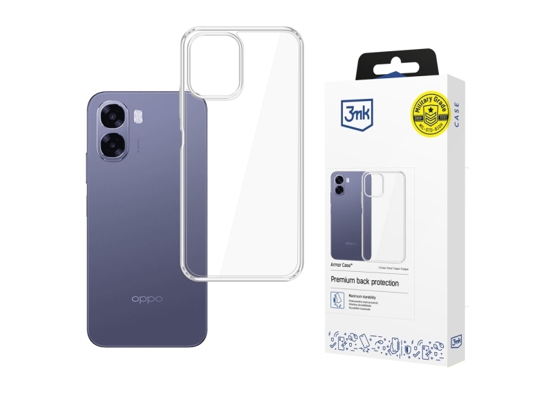 3Mk Armor Case Til Oppo A6 4G / A6k 4G - Gennemsigtig