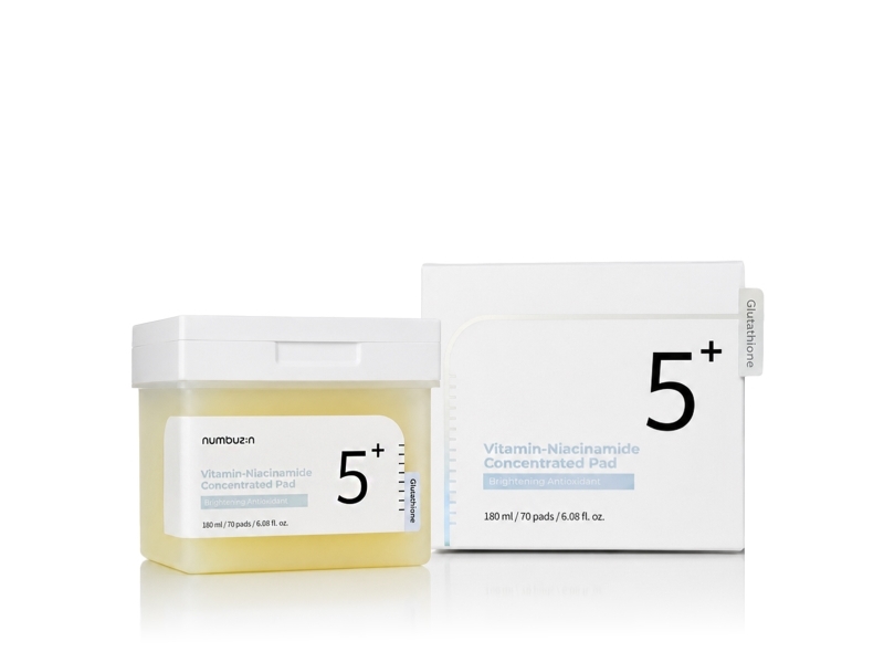 Numbuzin No.5+ Vitamin-Niacinamide Concentrated Pad 180 ml./70 pcs.