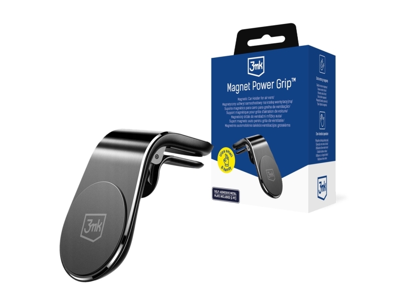 3Mk Magnet Power Grip Bilholder Til Gitter - Sort