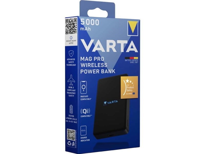 Powerbank, Varta, Sort