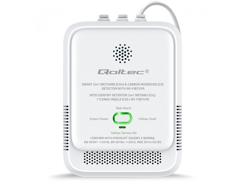 Smartwares 2-I-1 Gas- Og Kulilte-Detektor Ng Ch4 Co 52654 A