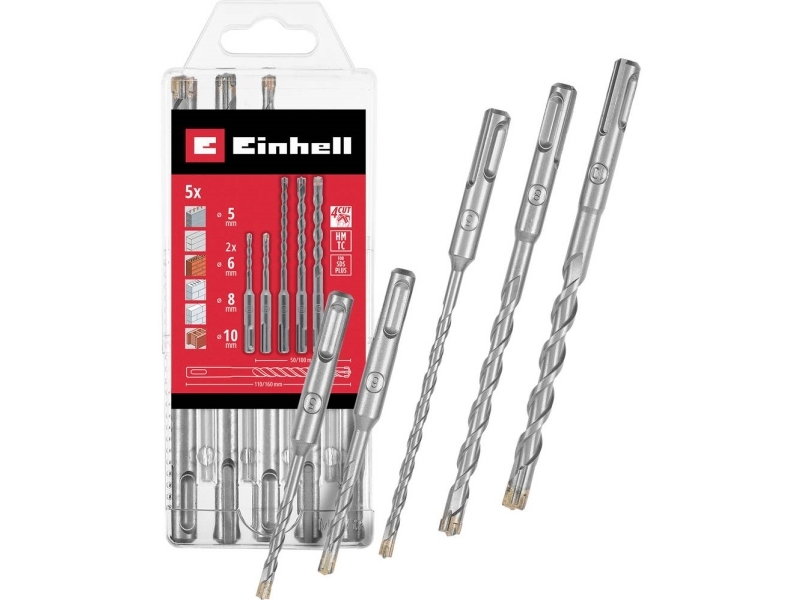 Einhell Sds-Plus Bohrer-Set 4-Teilig 110/160 Mm (5 St.)