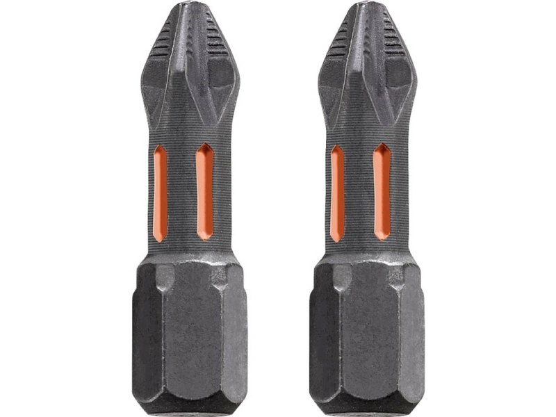 Kwb 122002, 2 Stk, Phillips, Ph 2, Rustfrit Stål, 25 Mm, 25,4 / 4 Mm (1 / 4")