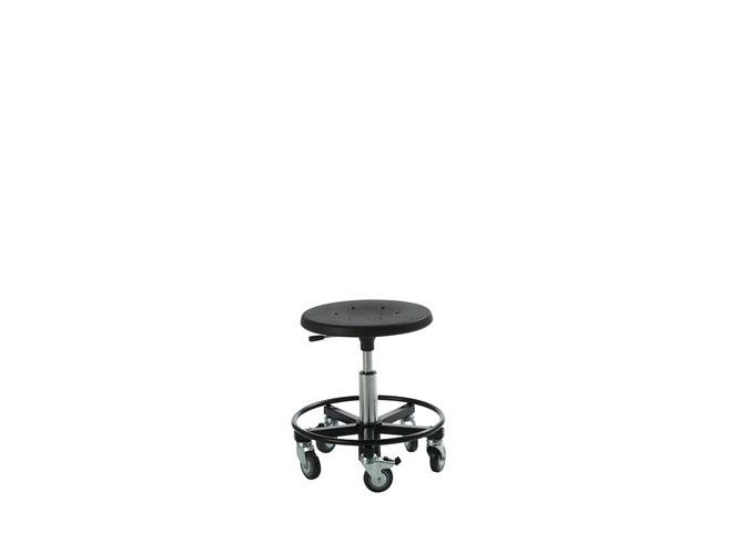 Monteringsbänk Sigma 400RS pall med stålbas och fotring samt lättgående hjul - sitthöjd 32–39 cm | Bilvård & Biltillbehör - Garage utrustning | GameStuff