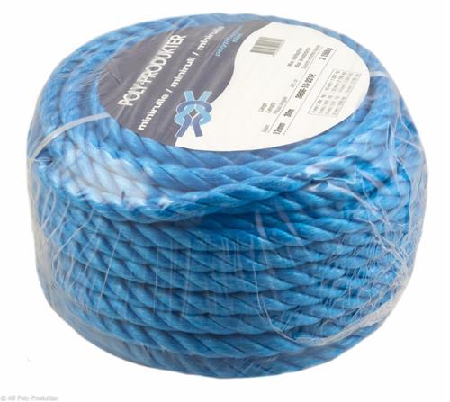 Polyrep 3-slått hobby 6 mm 30 m rulle blå | Marin - Rep - Olika rep | GameStuff