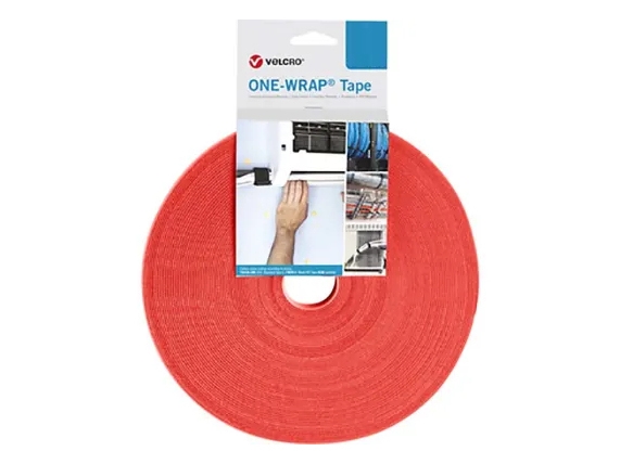 Velcro One Wrap Tape, Velcro Cable Tie, Polypropylen (Pp), Rot, 25000 Mm, 13 Mm, 1 Stück(E)
