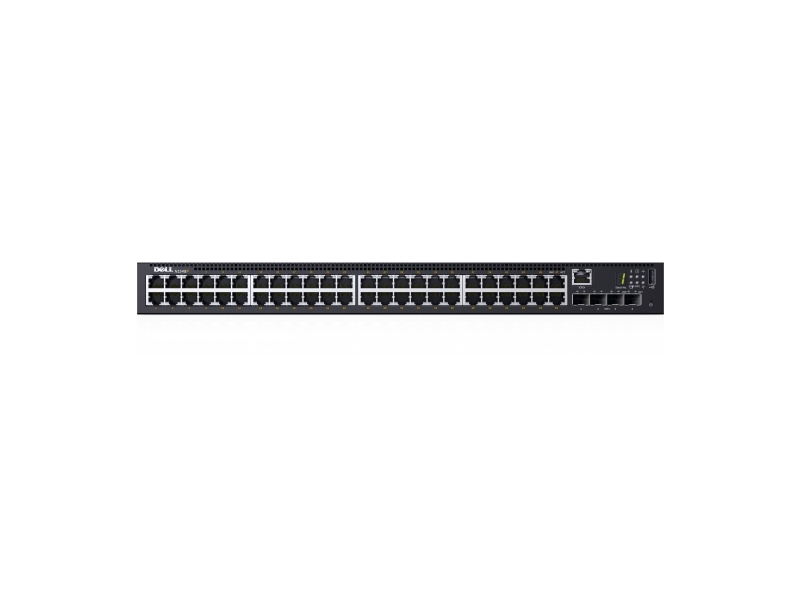 Dell N1548p, Administreret, L2/L3, Gigabit Ethernet (10/100/1000), Strøm Over Ethernet (Poe), Stativ-Montering, 1U