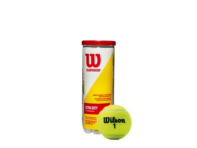 Wilson Extra Duty, Druckloser Tennisball, Play + Stay Phase 3 Ball, Grün, 3 Stück(E), Schlauch (Verpackung)
