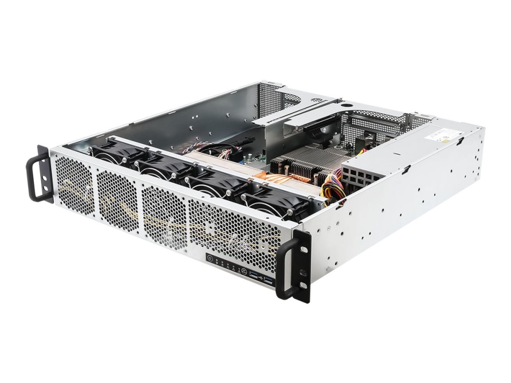 Asrock Rack 2U1g-B650/Evac - Server - Rack-Monterbar 2U - Envejs - Uden Cpu - Ram 0 Gb 2.5" Bås(E) - Ingen Hdd - Ast2600 - Gigabit Ethernet - Intet O