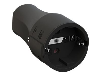 Bachmann - Strøm-konnektor - 2-polet (hun) - 250 V - 16 A - sort