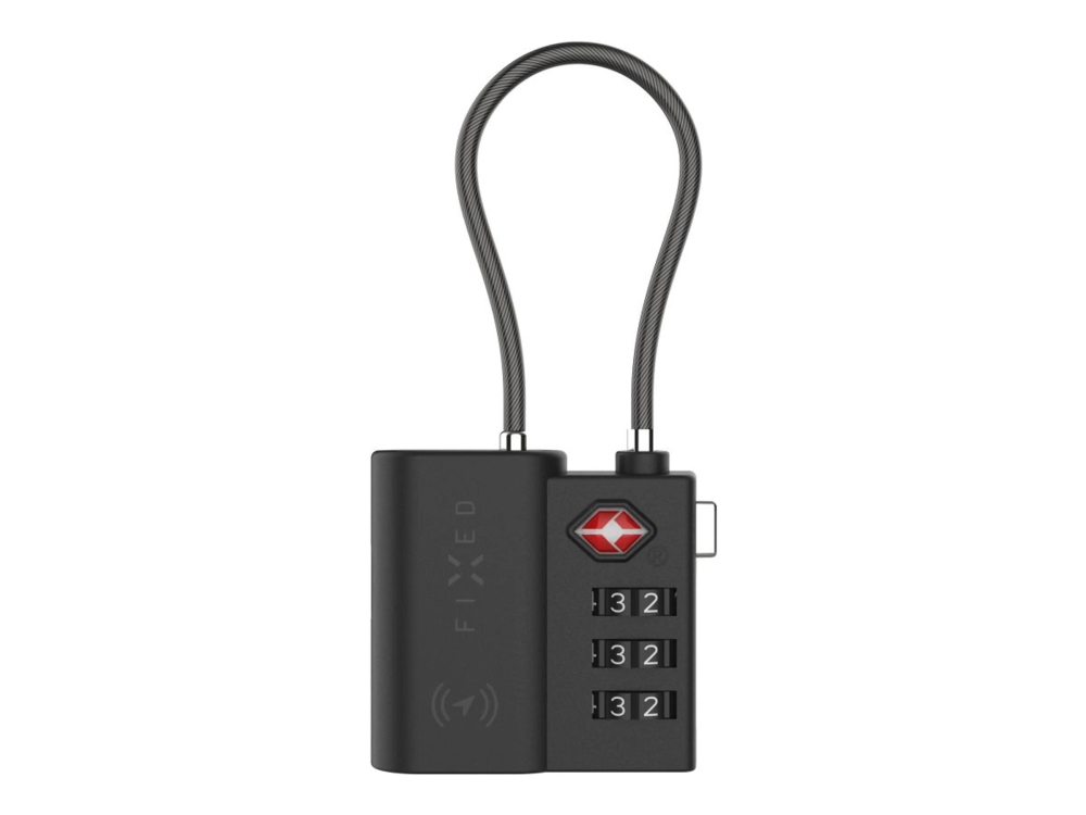 Fixed Schloss Mit Gps-Lokalisator Fixed Tag Lock Für Apple Find My - Schwarz