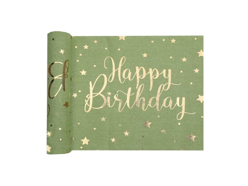 Salvie Happy Birthday Tischläufer, 3 M
