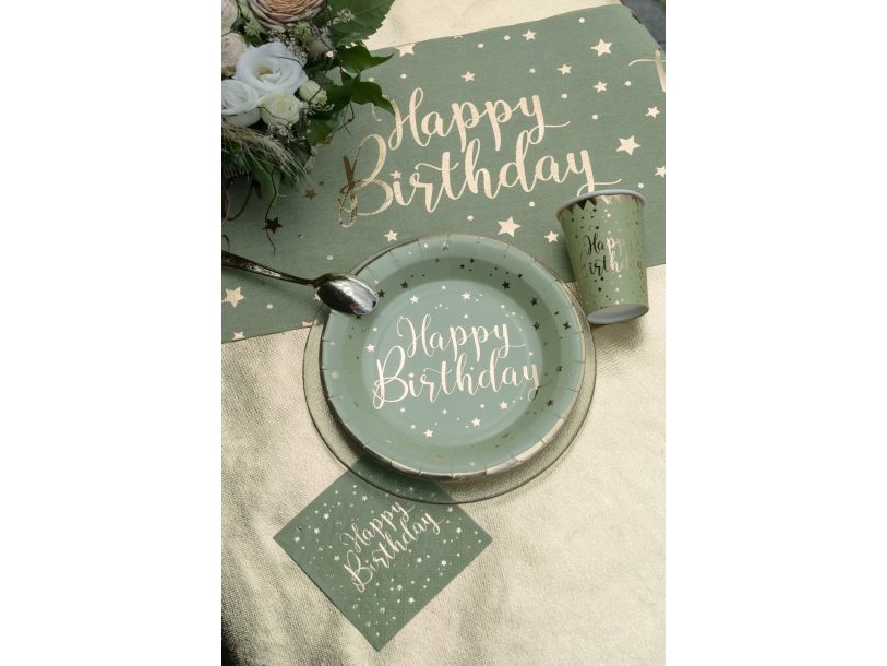 Salvie Happy Birthday Paptallerkner