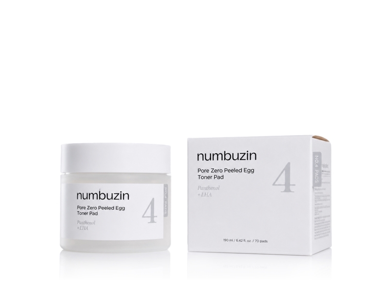 Numbuzin No.4 Pore Zero Peeled Egg Toner Pad Gentle Exfoliator Pha Lha Makeup Skin Prep Panthenol Korean Skin Care For Face