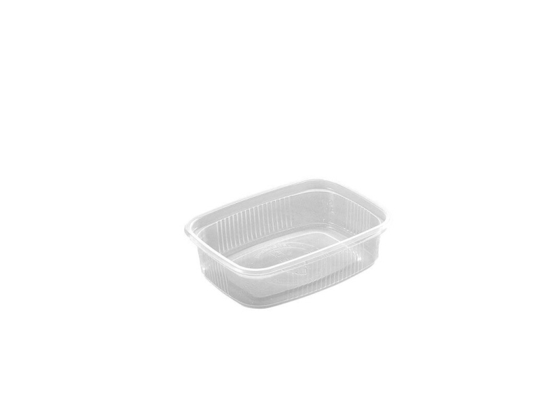 Plastbricka Mini 65 rektangulär 125 ml, 108x82x28 mm PP, transparent, kartong a 1000 st